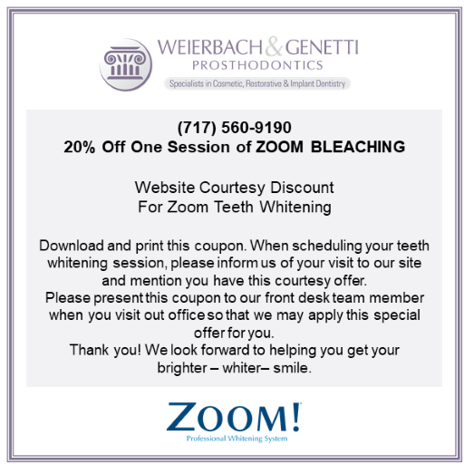 Zoom Whitening Promotion Ad